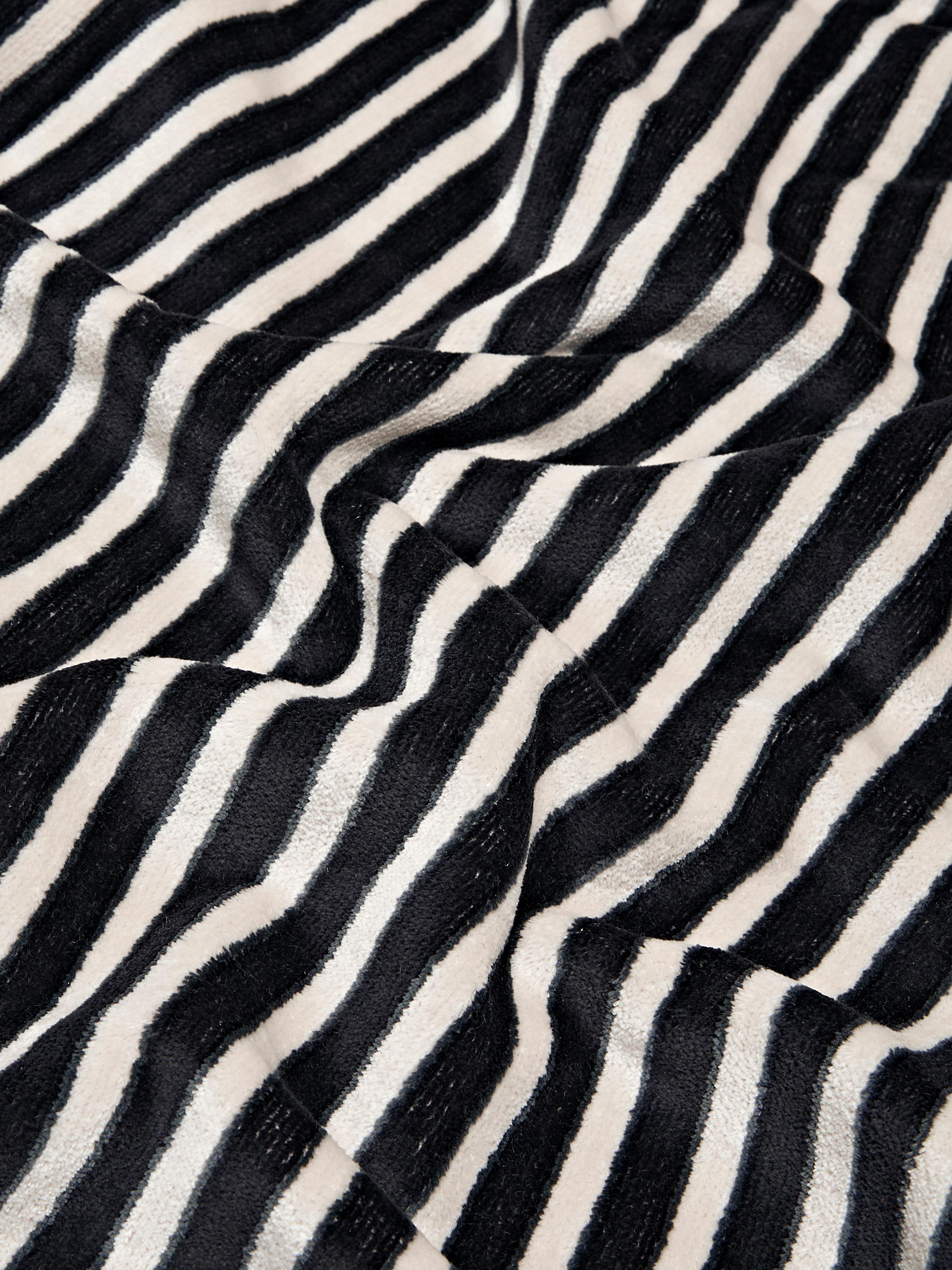 Serviette rayée en coton